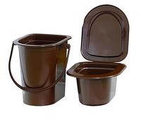 4BIG.fun Toilette Portatile da Campeggio da 17 l, Portata Fino a 140 kg, per Esterni, Secchio da Viaggio, per Camion, Campeggio, Toilette Mobile