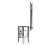 4BIG.fun Uchak Uchak Utschak - Braciere in acciaio INOX per cucina esterna, forno per barbecue