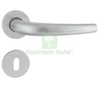 4BLISTER BL MANIGLIA "TORINO" C ROSETTA CROMO SATINATO: