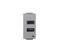 4Box Alimentatore USB da Incasso, Compatibile Bticino Livinglight, Light Tech, Tech