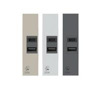 4BOX Caricatore USB LIVING NOW 3A tipo A e C con tensione 5 V. 3 Cover Incluse