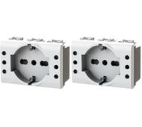 4Box - Presa da Incasso P503 compatibile con Bticino® LivingLight™ bianca (Confezione da 2)