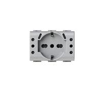 4box - Presa multipla da incasso USB P503 compatibile Bticino® LivingLight™, con 4 prese elettriche e 2 porte USB-C 3.0 per ricarica rapida. Installabile in scatola 503. Colore Tech