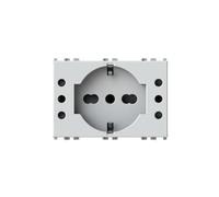 4Box Presa Multistandard da Incasso 5 in 1, Compatibile Vimar Plana, Bianco