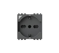 4box - Presa smart P40 S compatibile con Vimar® Arkè™. Colore Antracite. Connessa tramite WiFi, controllabile con App 4box e assistenti vocali Amazon Alexa e Google Home.