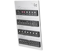 4C Diamond Valutazione Board - Espositore per gioielli in acrilico con supporto in acciaio inossidabile