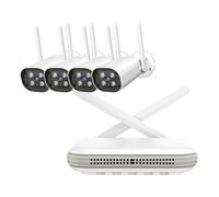 4CH 8CH NVR Wireless Kit telecamera di sicurezza esterna 4K 5MP 3MP Telecamera IP Face Detection CCTV Mini videosorveglianza(1T,WIFI 3MP 4 PCS)