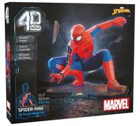 4D Build, Marvel Spider Man 3D Puzzle Model Kit Full-Body Pose, Desk Décor, Puzzle Adult Puzzles, Building Toys, Puzzle 3D per Adults & Teens, Marvel Collectibles, 195 pezzi, per Ages 12 & Up