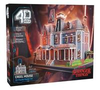 4D Build-PUZZ4D-Modellino Casa Creel 179 Pezzi 3D Stranger Things da 23,2 cm-Modelli per Costruire, Puzzle per Adulti, 6070965, Tavolo, Giochi per Bambini