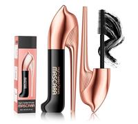 4D Mascara Spesso,Ultimo design nel 2025, Mascara Waterproof a Long-Lasting di Nero, Effetto Naturale, Effetto Occhi Grandi Amplificato