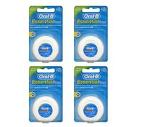 4ea Oral B Essential Floss filo interdentale cerato sapore menta 50 m, resist...