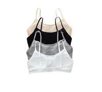 4er-Pack Mädchen Sport Bh Baumwolle Weiche Unterwäsche Gepolsterte Bralette Top Sport-Bh Für 10-16 Jahre Kinder, Stile 1, 10-16 anni