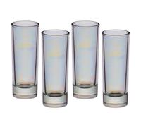 4er Set Alte Bicchiere da Shottino Barcraft Iridescente Colorato Kitchencraft Wa