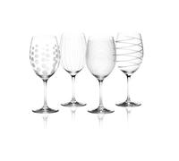 4er Set Bicchieri Vini Rossi Cheers Cristallo Mikasa Vetro con Modello 650ml