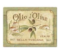 4er Set da Tavola, Tovaglietta Olio Doliva Turacciolo Beige Verde 40x29cm