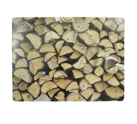 4er Set da Tavolo Centrini Legna da Ardere Turacciolo Braun 40x29cm Hakbijl