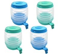 4er Set Erogatore D'Acqua Con Rubinetto 3,5l Distributore Bevande Spremuta