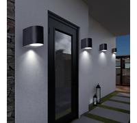 4er Set Esterno Luci Casa Porta Parete Giù Faretto Alu Illuminazione Voce di Hof [EEK: Non valutato]