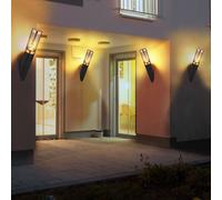 4er Set Lampada per Esterni da Parete Muro Casa Intemperie Colori Fumi Rame [EEK: Non valutato]