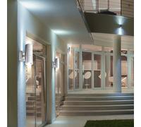 4er Set LED Faretto per Esterni Veranda Lampada da Parete Inox Balcone Su Verso