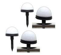 4er Set LED Solare Balcone Lampada Solare Ringhiera Del Sfera
