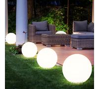 4er Set LED Solare Giardino Esterno Zona Lampade Chiodi Plug-In Hof Sfera Luci