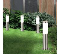 4er Set LED Esterno Supporto Lampade Acciaio Inox Casa Porta Illuminazione Steh [EEK: F]