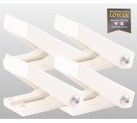 4er Set Metallo Finestra Snapper Chiusura per Protezione Dai Ladri Backup