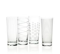 4er Set Mikasa Bicchiere Cheers Cristallo per 500ml con Modello Creative Tops