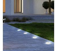4er Set Pavimento Incasso Luci Acciaio Terrazzi Giardino Esterno Lampade Mobile [EEK: Non valutato]