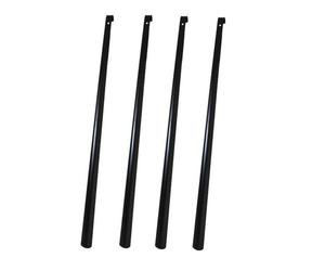 4er Set Risparmio 80cm Calzascarpe extra Lungo Con Ganci Metallo Nero