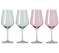 4er Set RITZENHOFF Bicchieri Vini Rossi Fjordlicht 03+04 Lampone + Verde 2021 Wa