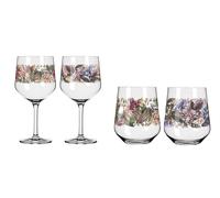 4er Set RITZENHOFF Gingläser + Bicchiere Schattenfauna 01+02 Enterrios Wa
