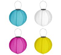 4er Set Solare Lampione Ø 20cm Sfera LED Paralume Giardino Deco Lanterna Bunt