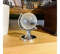 4ever Mini mappamondo in cristallo trasparente fermacarte da scrivania, ufficio, decorazione per la casa, bomboniere, regali, sfera di cristallo in miniatura, decorazione rotonda con mappa del mondo
