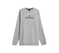 4F Giacca di felpa sportiva grigio chiaro / nero Uomo 4F L grigio chiaro / nero