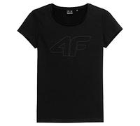 4F Maglietta da Donna, Nero Intenso, L