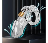 4F8d- Bianco Multi-Size Robusto Sport Traspirante Materiale Plastica Maschio Maschio Gabbia Dispositivi per Maschio Facile Da Trasportare, È La Scelta Migliore Per Noi Per Rilassarci