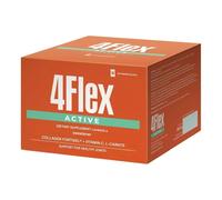 4Flex Active 30 Bustine Collagene Idrolizzato & L-Carnitina, Gusto Fragola