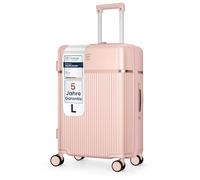 4FLY Valigia Rigida Premium Leggera L, Grande 65 cm, 68L, Trolley con Serratura TSA, 4 Ruote Doppie Spinner e Manico Telescopico in Alluminio, Bagaglio da Stiva