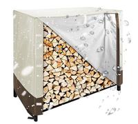 4ft Copertura per Legna da Ardere,Impermeabile Coperture Protettia per Portalegna per Camino , 210D Oxford Antivento Copri di Protezione per Legnaia da Esterno Intern(Size:210D oxford : 122*107*61cm,C