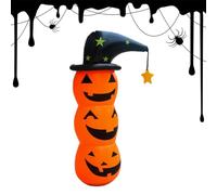 4FT Cute Pumpkin Witch Hat Lightweight - Halloween Inflatables Outdoor