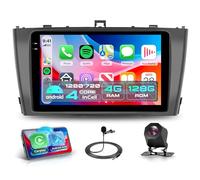 4G+128G Android Autoradio per Toyota Avensis T27 2008-2015 Wireless Carplay Android Auto 9 Pollici Incell Touchscreen Radio con GPS Navi WiFi Mirror Link Bluetooth FM/RDS/EQ/SWC Telecamera Posteriore