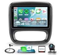 4G+128G Wireless Carplay Android 15 Autoradio per Renault Trafic 3 Opel Vivaro B FIAT Talento Nissan NV300 9 Pollici Incell Écran Autoradio con Android Auto GPS Navi WiFi Bluetooth FM/RDS EQ/USB/SWC