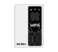 4G 5G LTE Router Portatile Wireless Viaggio Hotspot 300Mbps SIM Card Pocket WiFi per Caravan Business Gaming Bianco 18x8x3cm