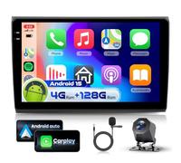4G&64G 9" Autoradio per FIAT Bravo 2008-2013 con Carplay Android Auto,Bluetooth RDS/FM Radio,Wi-Fi GPS Navi,Telecamera posteriore AHD