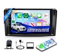 4G+64G Android 15 Autoradio per Mercedes Benz ML GL W164 ML350 ML500 GL320 X164 ML280 GL350 GL450 Wireless Carplay Android Auto GPS Navi 5G WiFi, 9 Pollici Radio Bluetooth FM/RDS Telecamera Posteriore