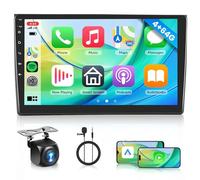 4G+64G Android Autoradio per Audi A4 S4 RS4 B6 B7 8E 2000-2009 9 Pollici Touchscreen Autoradio con Carplay Senza Fili Android Auto Mirror Link Navi GPS Bluetooth WiFi FM/RDS/EQ Telecamera Posteriore