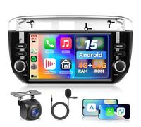 4G+64G Android Autoradio per FIAT Punto 2012-2016 per Fiat Linea, Hodozzy 7 Pollici Touchscreen 2 Din Radio per FIAT con Wireless Carplay Android Auto GPS Wifi Bluetooth FM/RDS DSP Canbus Retromarcia