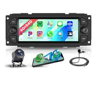 4G+64G Android Autoradio per Jeep Grand Cherokee Wrangler Liberty Chrysler Grand Voyager 300M PT Cruiser RAM 1500 2500 Wireless Carplay Android Auto 6.86 Pollici Radio Navi WIFI Bluetooth FM/RDS 32 EQ
